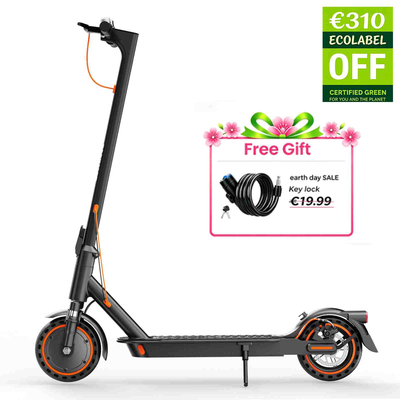 TODIMART T6 Commute Escooter - Dual spring shock absorber
