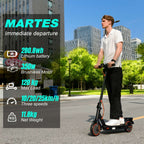 Electric Scooter, 30-35km Range, Ultra-Light Electric Scooters for Adults and Teens, 36V 7.8Ah Battery, 500W Peak Motor, App Control, 3 Speed Mode, T series Foldable E Scooter