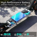 Electric Scooter, 30-35km Range, Ultra-Light Electric Scooters for Adults and Teens, 36V 7.8Ah Battery, 500W Peak Motor, App Control, 3 Speed Mode, T series Foldable E Scooter